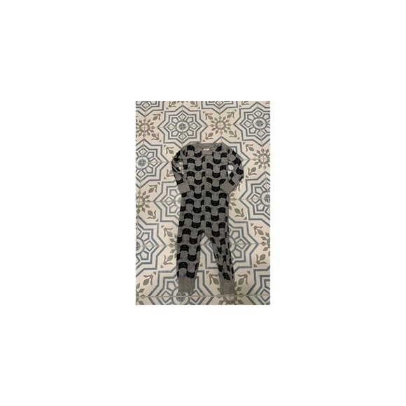 2T Hanna Andersson Cat Onesie Pajamas - Picture 1 of 3